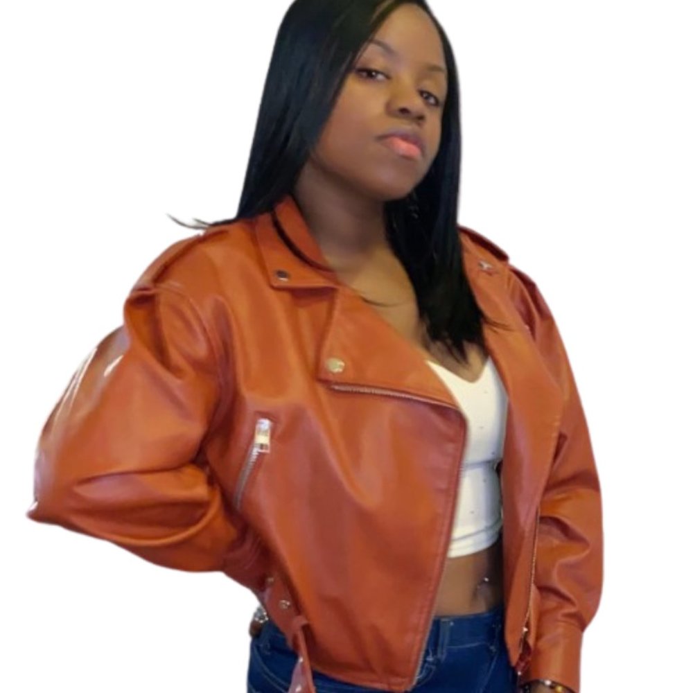 Janet Faux Leather Moto Jacket